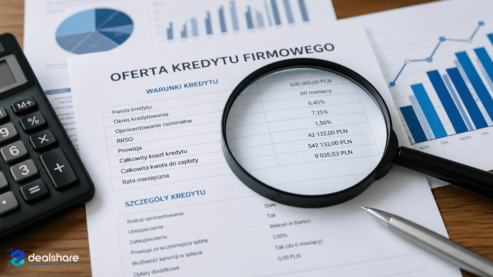 Lupa nad warunkami oferty kredytu firmowego