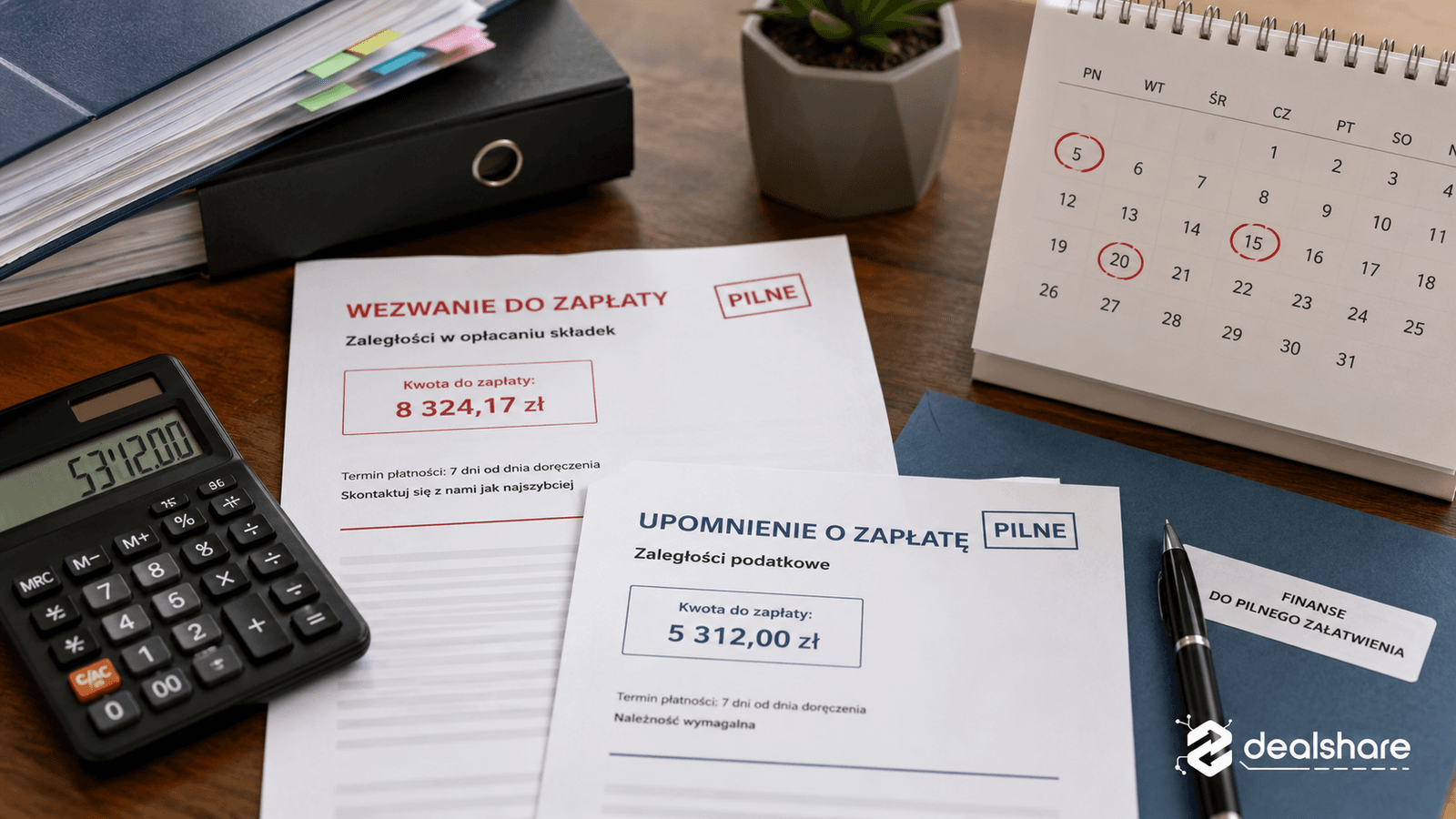 Dokumenty ZUS i podatkowe z planem ratalnym